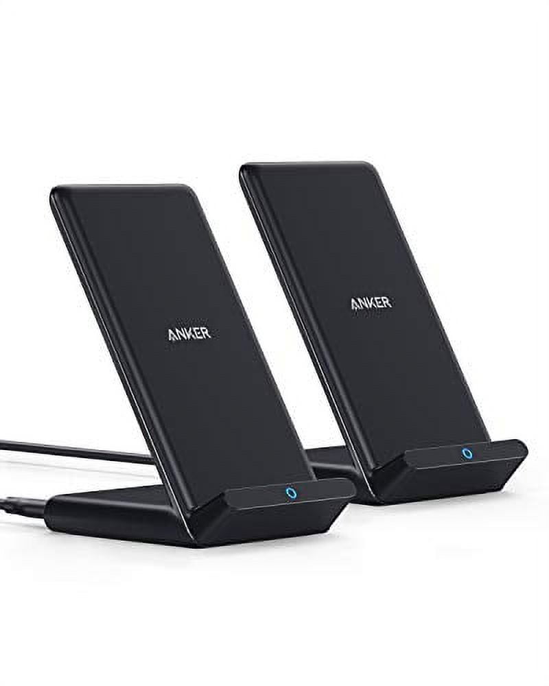 Anker 2 Pack Wireless Charger Stand for iPhone 12, 11, 10W Fast-Charging Galaxy S20, S10