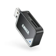 Anker 2-in-1 USB 3.0 Memory Card Reader for SDXC, SDHC, SD, MMC, RS-MMC, Micro SDXC, Micro SD, Micro SDHC Cards
