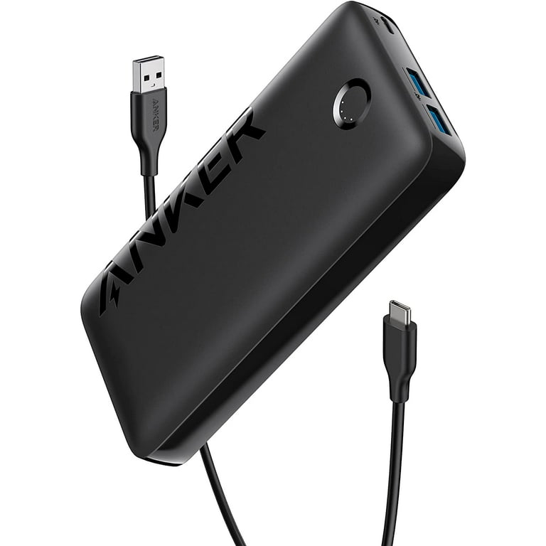 Anker 20000mAh Power Bank,PowerCore 20K, 3-Ports Portable Charger 20W USB-C  Chargingfor iPhone 13 