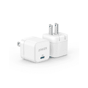 Anker 20W USB C Fast Charger with Foldable Plug, PowerPort III 20W Cube Charger, 2 Pack Cable Not Included