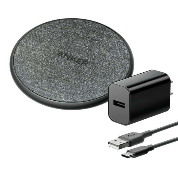 Anker 10W Wireless Charging Pad with Cable + Wall Charger Included