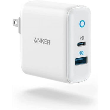 Anker 32W 2 Port Charger with 20W USB C Power Adapter, PowerPort PD 2 with Foldable Plug, White