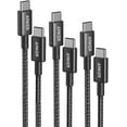 thumbnail image 1 of Anker 333 USB C to USB C Cable 3.3ft+6ft+10ft Nylon, 100W Fast Charge for Phone,Laptop, 1 of 6