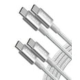 thumbnail image 1 of Anker 333 USB C to USB C Charging Cable 100W 6ft Nylon,2-Pack|Silver, 1 of 7