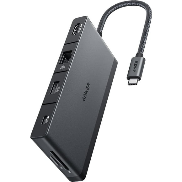 Anker 552 9-in-1 Hub, 100W PD, 4K HDMI 1.4 @ 30Hz, 4x USB ports, Ethernet, SD