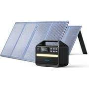 Anker 555 Solar Generator, Powerhouse 1024Wh Portable Power Station with 2 100W Solar Panel for Outdoor RV, Camping, Emergency