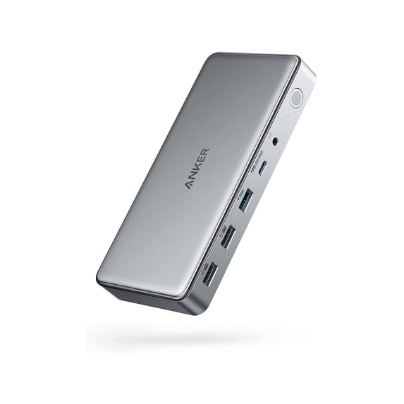 Anker 563 10-in-1 USB-C Docking Station, Gray, 2.8 lbs