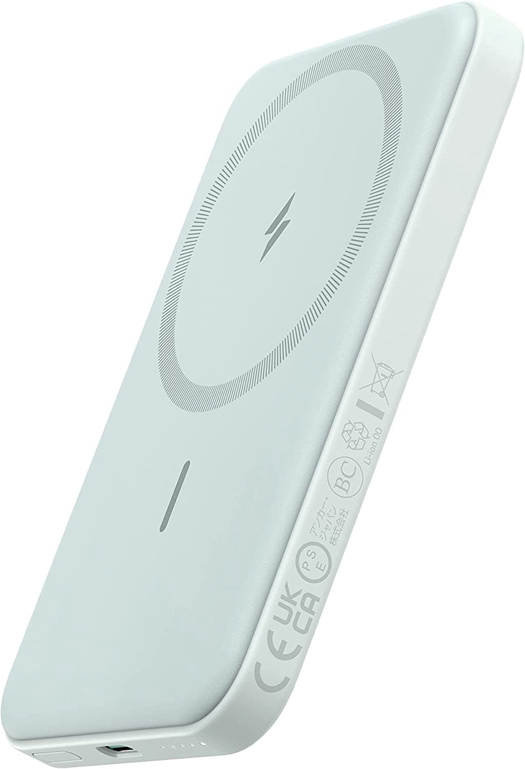 Anker 621 Magnetic Portable Charger (MagGo), 5,000mAh Wireless Power Bank with USB-C Cable, Magsafe-Compatible Battery Pack for iPhone 16/15/14/13/12 Series