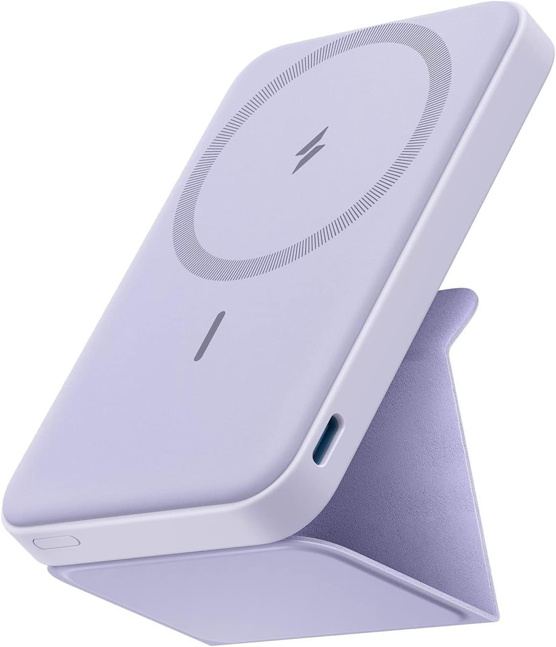Anker 622 Magnetic Battery (MagGo), 5,000mAh Foldable Magnetic Wireless Portable Charger with Stand and USB-C Port (On the Side), Magsafe-Compatible for iPhone 16/15/14/13 Series