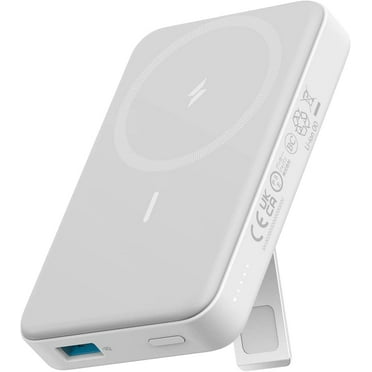 Anker 633 Magnetic Battery (MagGo) 10000mAh 2-in-1 Foldable Wireless Portable Charger with 20W USB-C Port for iPhone 13/12,White