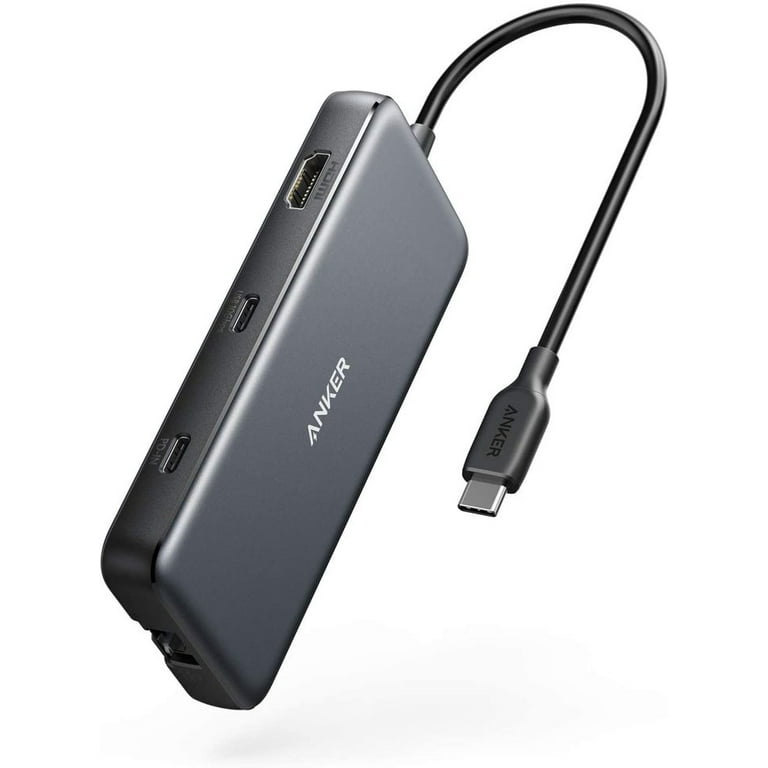 Anker 8-in-1 USB-C Hub Adapter, 100W Power Delivery, 4K 60Hz