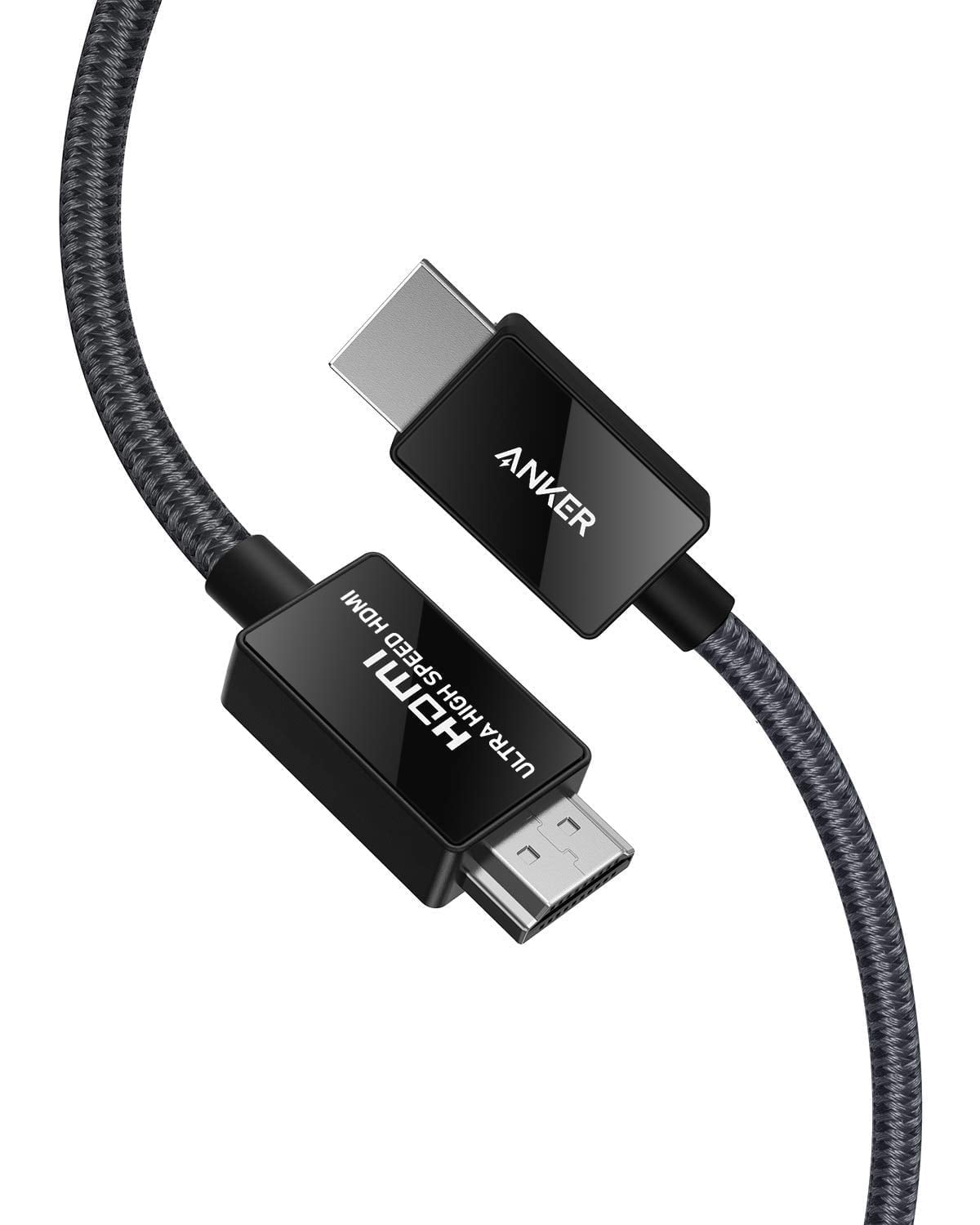 Anker 8K@60Hz HDMI Cables, Ultra High Speed 4K@120Hz 48Gbps 6.6 ft Ultra HD HDMI to HDMI Cord, Support Dynamic HDR, eARC, Dolby Atmos, Compatible with Playstati