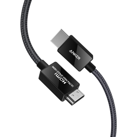 Anker 8K@60Hz HDMI Cables, Ultra High Speed 4K@120Hz 48Gbps 6.6 ft Ultra HD HDMI to HDMI Cord, Support Dynamic HDR, eARC, Dolby Atmos, Compatible with Playstation 5, Xbox Series X, Samsung TVs