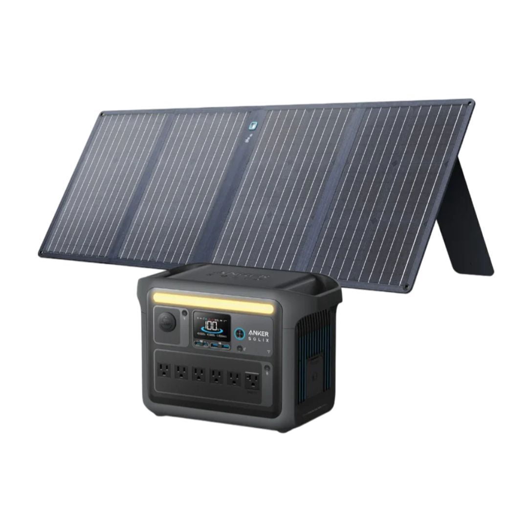 Anker A1761-A2431 Solix C1000X Solar Generator Plus 100W Solar Panel