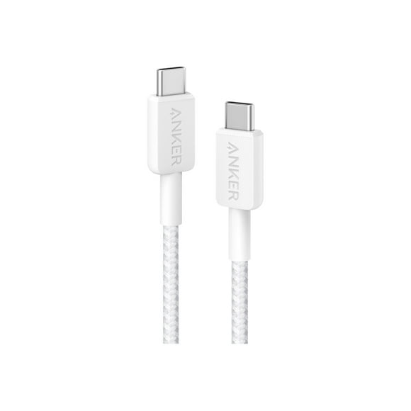 Anker A81F6H21-1 60 watt USB-C to USB Braided Cable, White