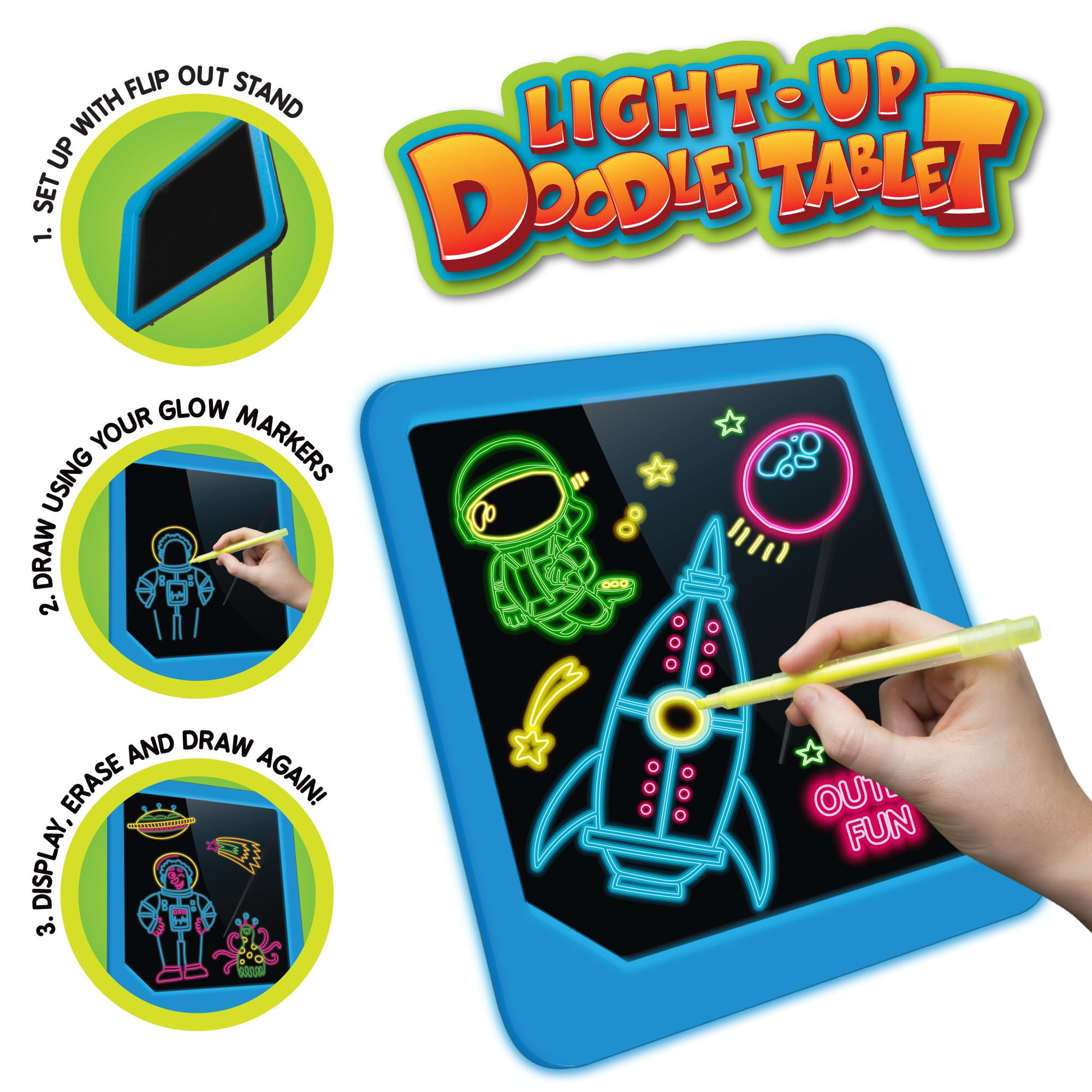 Prextex Kids Drawing Boards - Mini Doodle Toy Tablets Drawing Pads