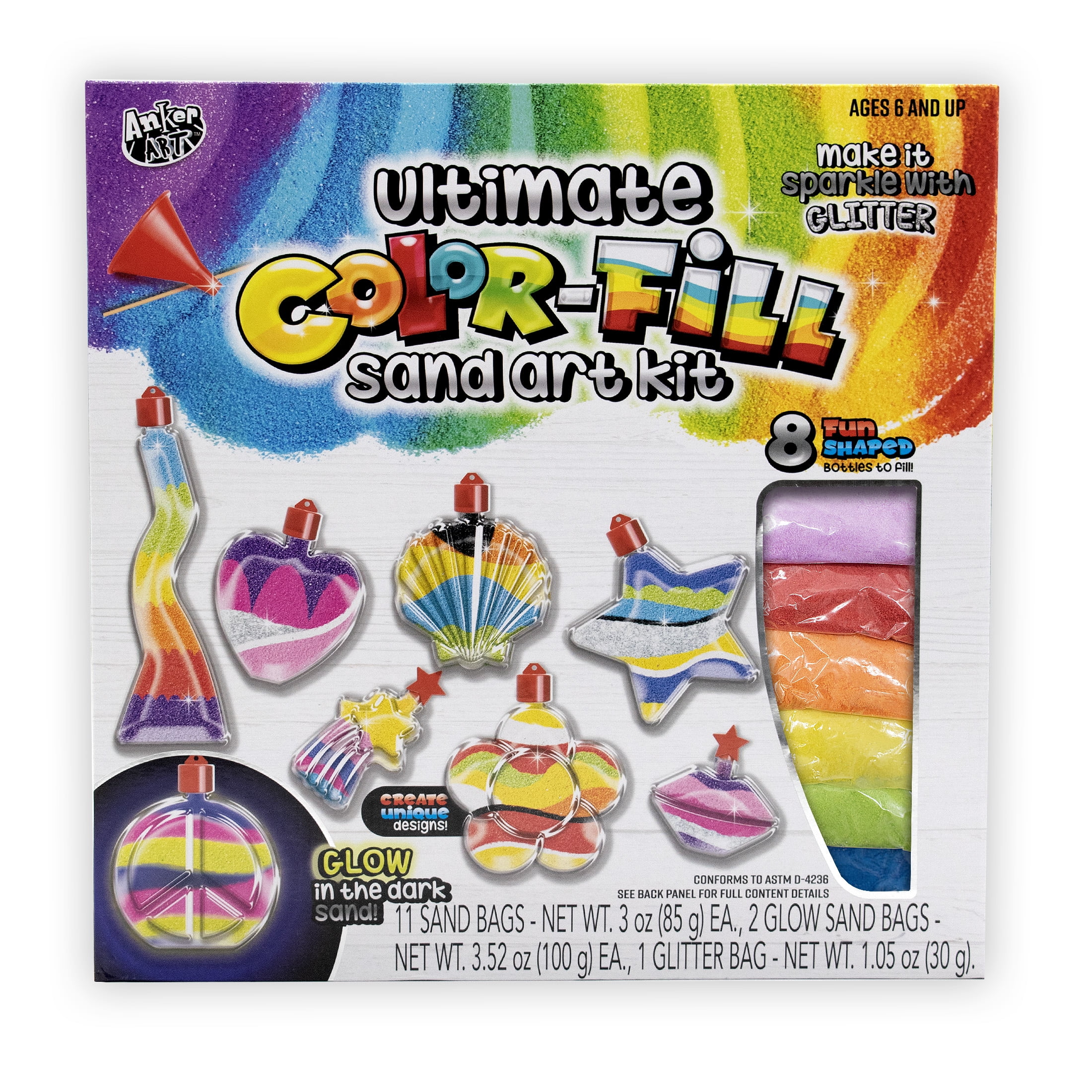 Anker Art Play Ultimate Color Fill Sand Art Kit, Children Unisex, Ages 6+ 