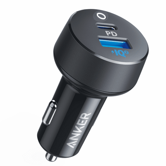 Anker 35W Dual-Port Car Charger (20W USB-C PD + 15W USB-A), Compact Fast Charger