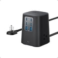 thumbnail image 1 of Anker Charging Station (100W), 9-in-1 USB C Power Strip with 300J Surge Protection, Compatible for iPhone 16 and MacBook, 5 ft Flat Cable and Plug, 4 USB-C and 2 USB-A Ports, 3 AC Outlets, 1 of 6