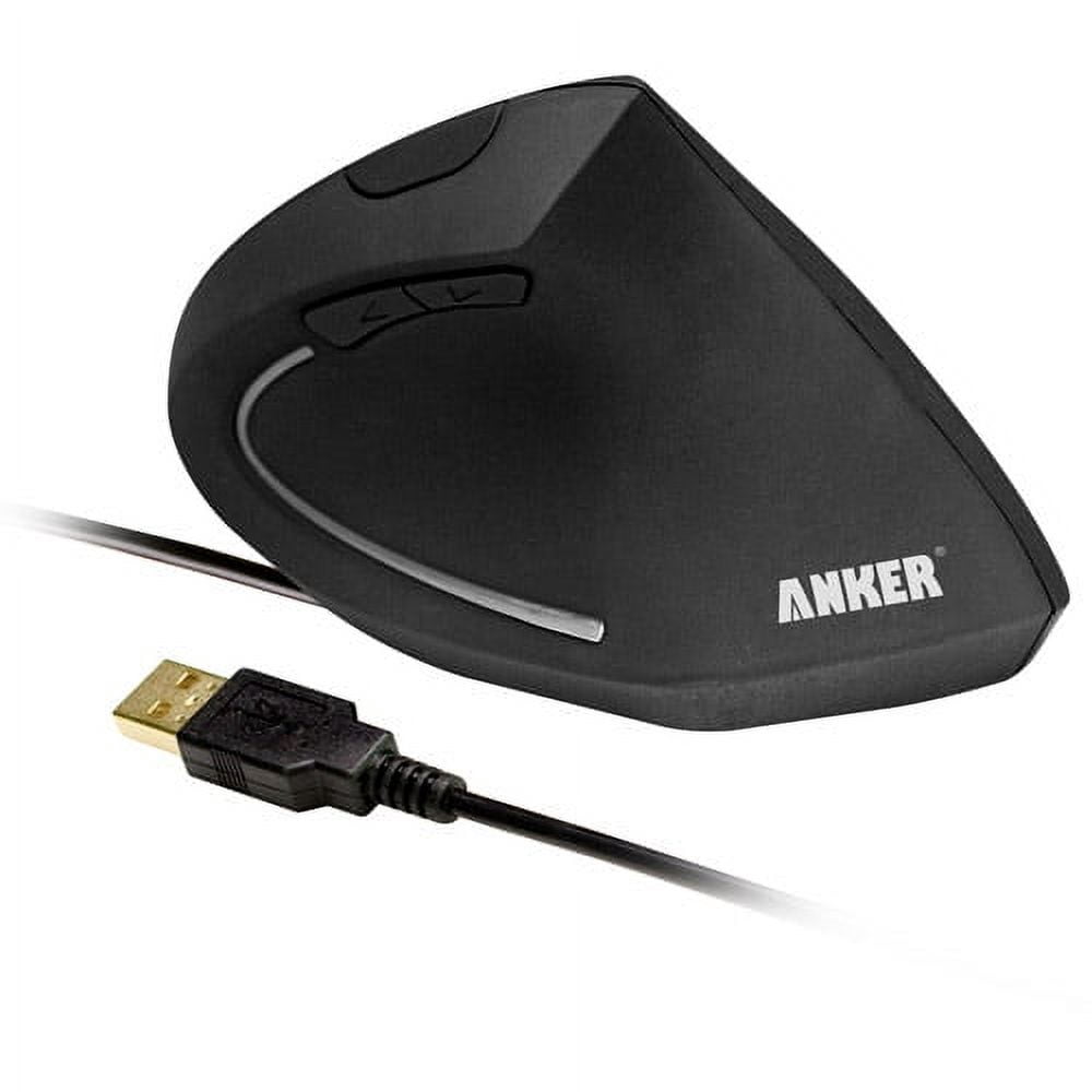 Anker Ergonomic Optical USB Wired Vertical Mouse 1000/1600 DPI, 5 Buttons CE100
