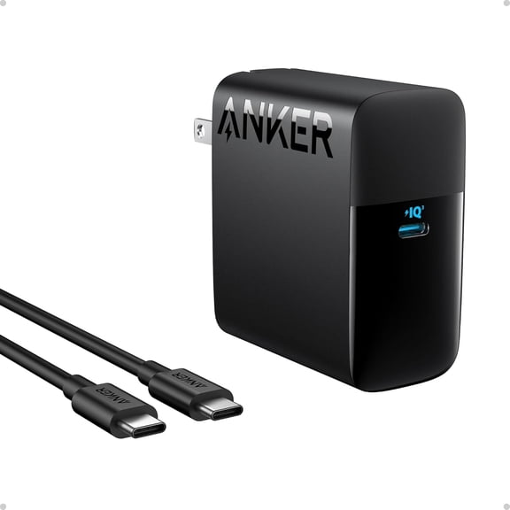 Anker Laptop Charger, Compact and Foldable 100W USB C Charger for MacBook Air, Samsung Galaxy, iPhone 17/16 Series, iPad Pro, and More(5FT USB C Cable Included)
