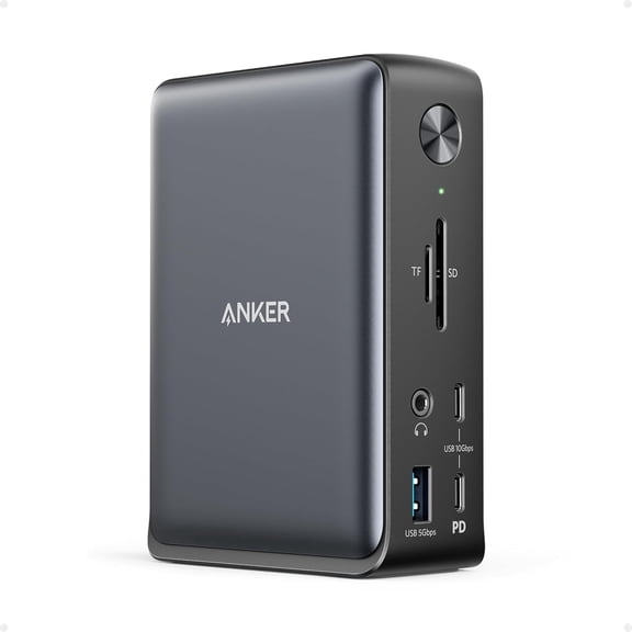 Anker Laptop Docking Station, 13-in-1 USB-C Docking Station, Triple Display with 2xHDMI and 1xDP, 10 Gbps USB-C and 5 Gbps USB-A Data, Ethernet, Audio, SD, 85W Charging