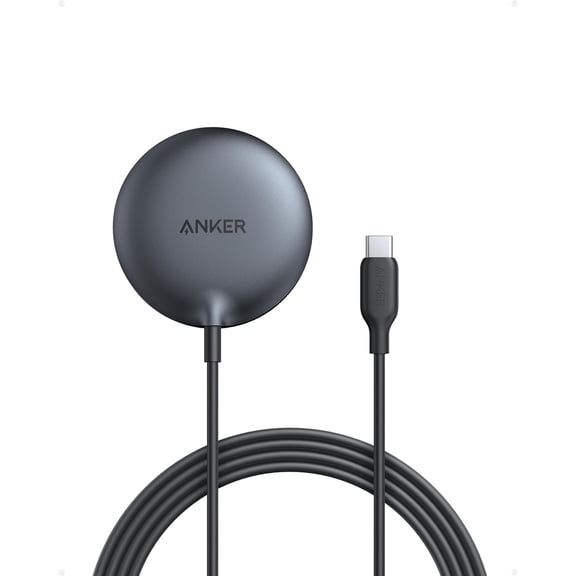 Anker MagGo Magnetic Wireless Charger (Pad), Qi2 Certified 15W Ultra-Fast MagSafe Compatible Wireless Charger, Black (Charger Not Included)