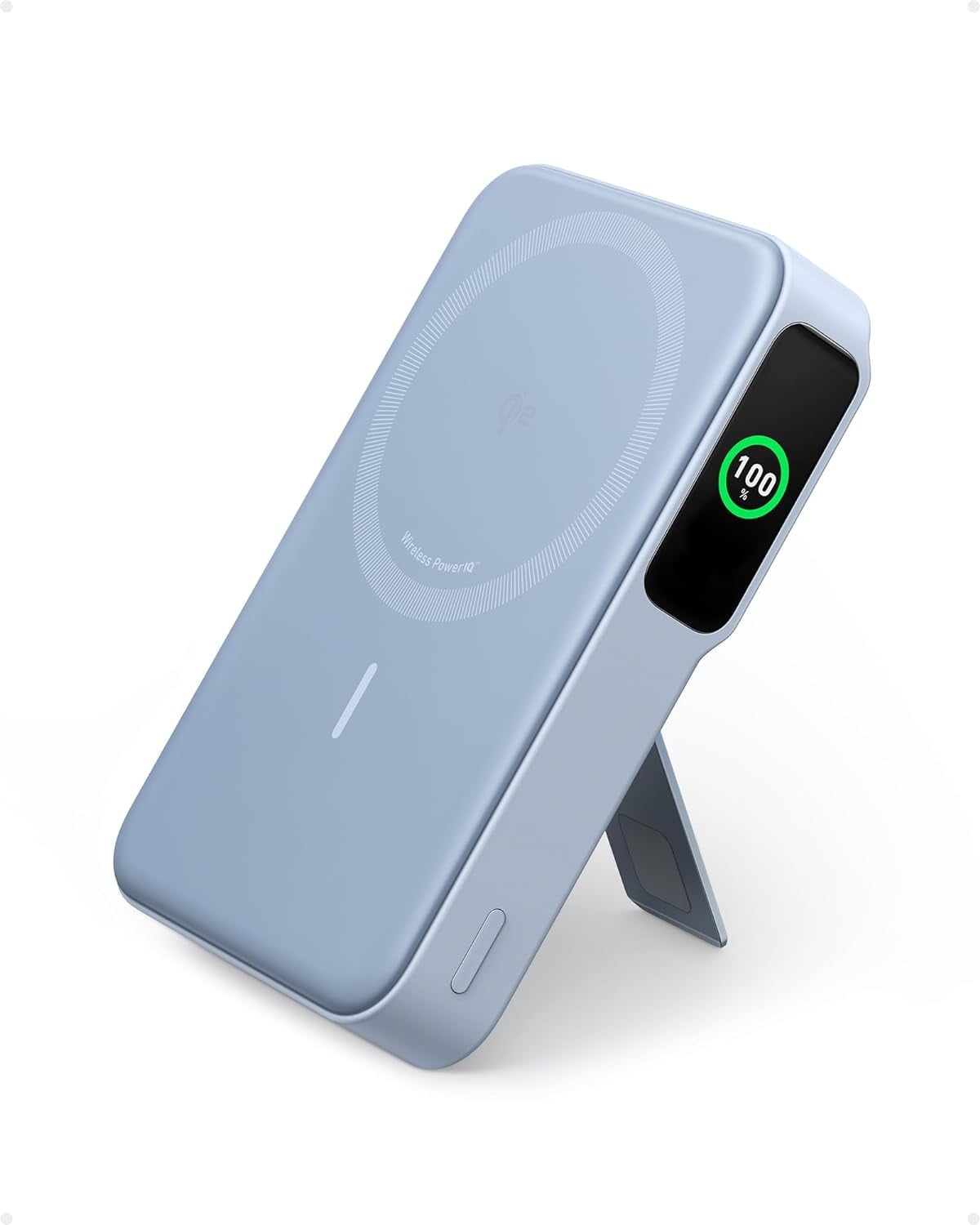 Anker MagGo Power Bank, Qi2 Certified 15W Ultra-Fast MagSafe-Compatible Portable Charger, 10,000mAh Battery Pack with Smart Display and Foldable Stand, For iPhone 15/14/13/12 Only(USB-C Cable Include) - Walmart.com Anker MagGo Power Bank, Qi2 Certified 15W Ultra-Fast MagSafe-Compatible Portable Charger, 10,000mAh Battery Pack with Smart Display and Foldable Stand, For iPhone 15/14/13/12 Only(USB-C Cable Include) - Walmart.com