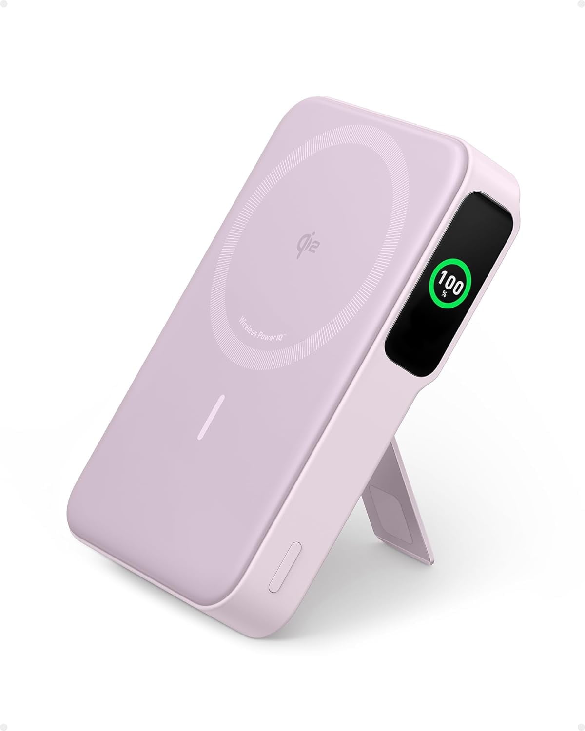 Anker MagGo Power Bank, Qi2 Certified 15W Ultra-Fast MagSafe-Compatible Portable Charger, 10,000mAh Battery Pack with Smart Display and Foldable Stand, For iPhone 15/14/13/12 Only(USB-C Cable Include) - Walmart.com Anker MagGo Power Bank, Qi2 Certified 15W Ultra-Fast MagSafe-Compatible Portable Charger, 10,000mAh Battery Pack with Smart Display and Foldable Stand, For iPhone 15/14/13/12 Only(USB-C Cable Include) - Walmart.com