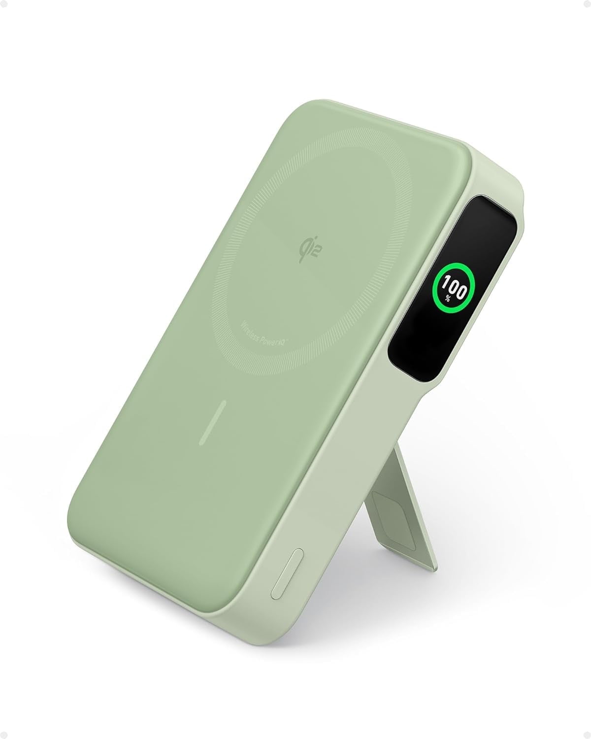 Anker MagGo Power Bank, 15W Wireless Fast Charger, 10,000mAh