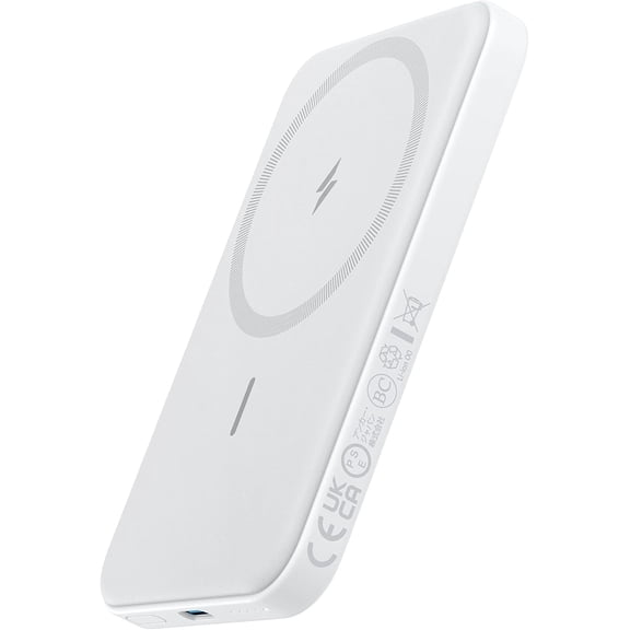 Anker 621 Magnetic Portable Charger (MagGo), 5,000mAh Wireless Power Bank with USB-C Cable, Magsafe-Compatible Battery Pack for iPhone 16/15/14/13/12 Series