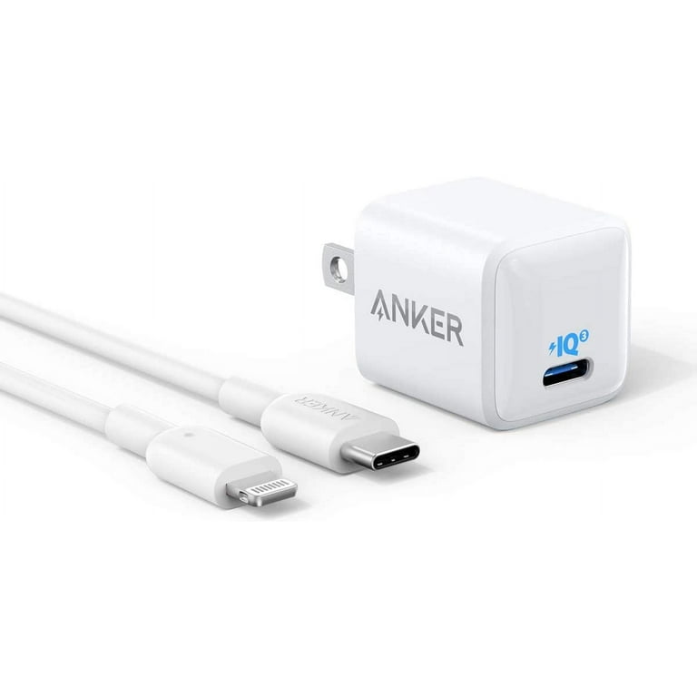 Anker Nano Charger, 20W Compact Fast Charger, USB-C to Lightning