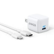 Anker Nano Charger, 20W PIQ 3.0 Durable Compact Fast Charger with 6ft USB-C to Lightning Cable, USB-C Charger