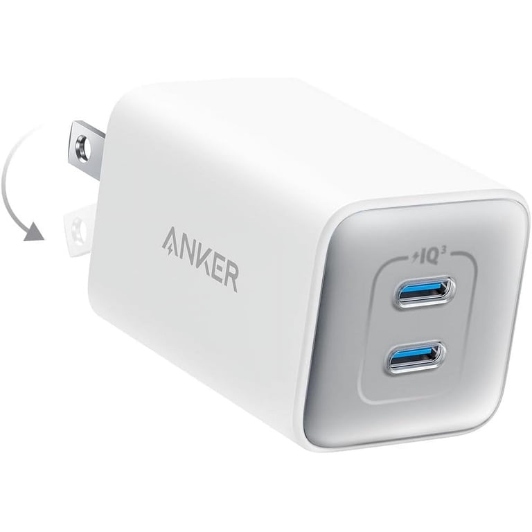 Anker Nano 70W 3-Port USB C Charger - Fast Charging For MacBook, IPhone, Galaxy, Compact & Travel-Friendly (Includes Cable)