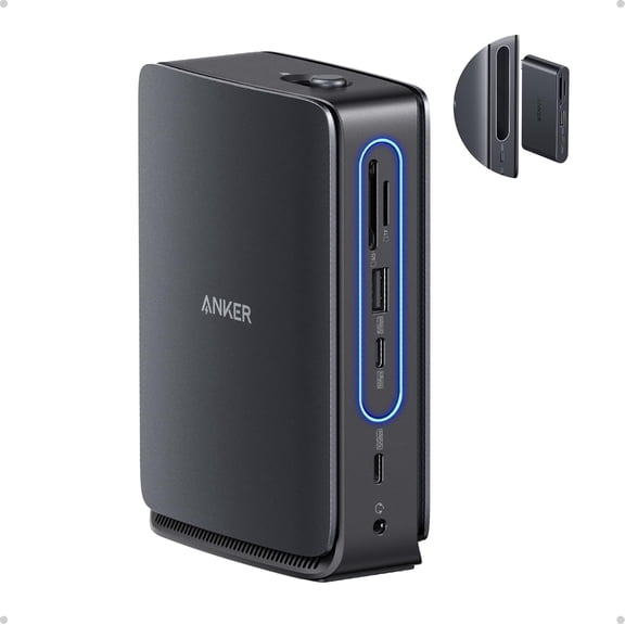 Anker Nano Laptop Docking Station with Detachable Hub, 13-in-1 USB-C Triple Display Docking with 2 HDMI+1 DP, 10 Gbps USB-C, 3 USB-A, Audio, SD/TF, Ethernet, 100W Max PD