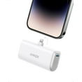 thumbnail image 1 of Anker Nano Portable Charger for iPhone, with Built-in MFi Certified Lightning Connector, Power Bank 5,000mAh 12W, Compatible with iPhone 14/14 Pro / 14 Plus, iPhone 13 and 12 Series (White), 1 of 6