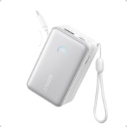 Anker Nano Power Bank, 10,000mAh Portable Charger with 2.3 ft InstaCord Retractable Cable, 45W Max Compact Battery Pack, Smart Display