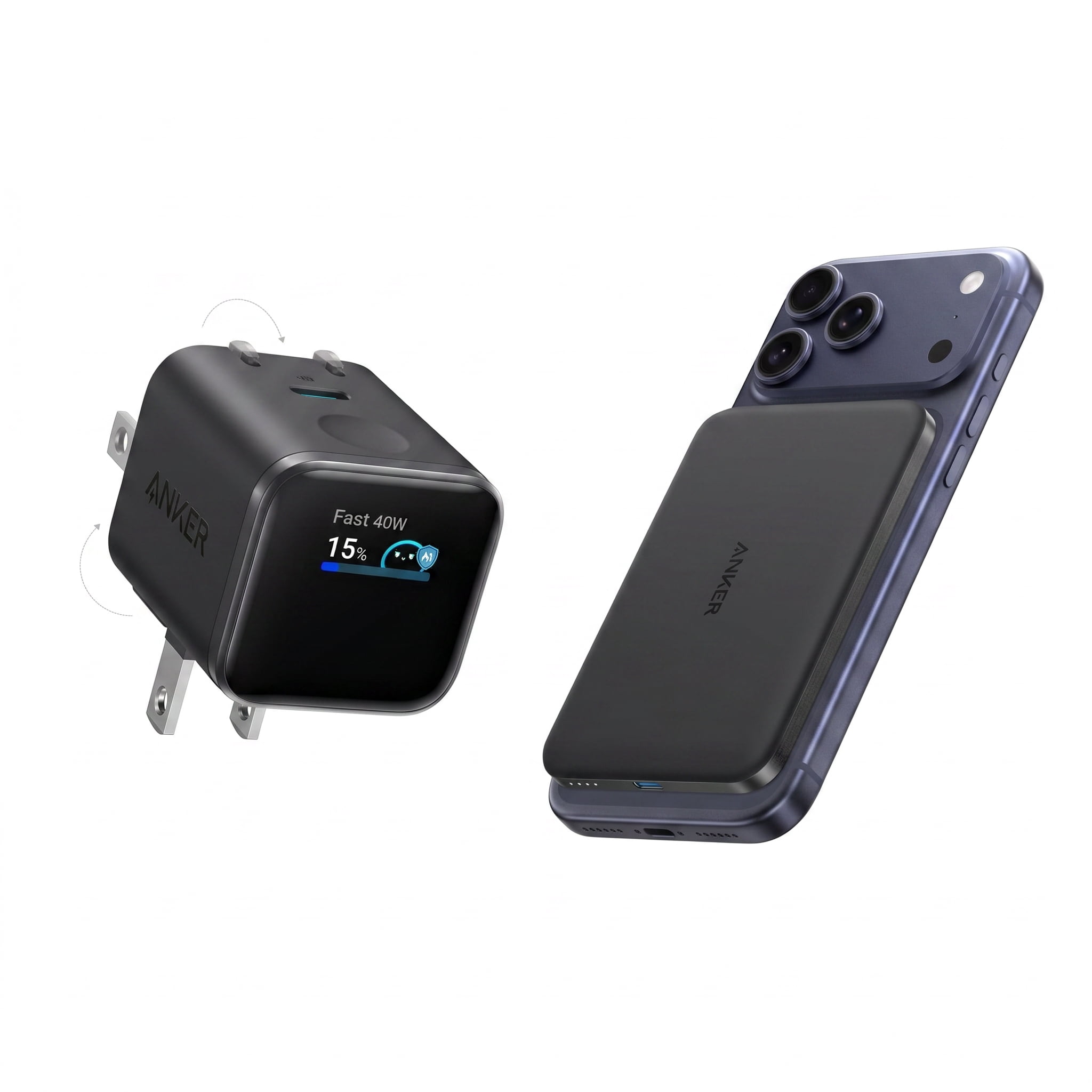Anker Nano Power Bank (5K, MagGo, Slim) + Anker Nano Charger (45W