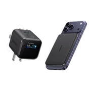 Anker Nano Power Bank 5K, MagGo, Slim + Anker Nano Charger 45W, Smart Display, 180  Foldable