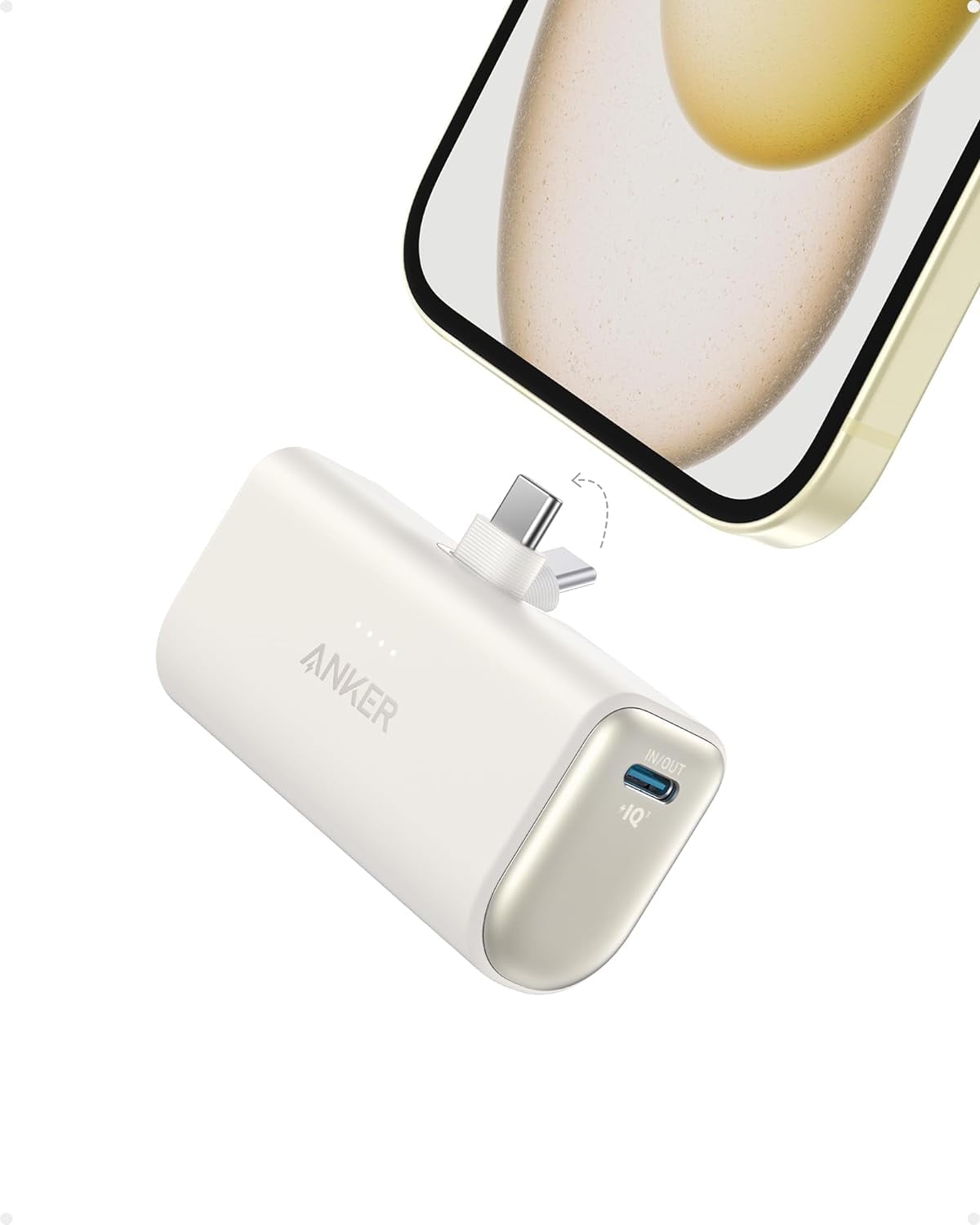 Anker Nano 5,000mAh Power Bank with USB-C for iPhone 15