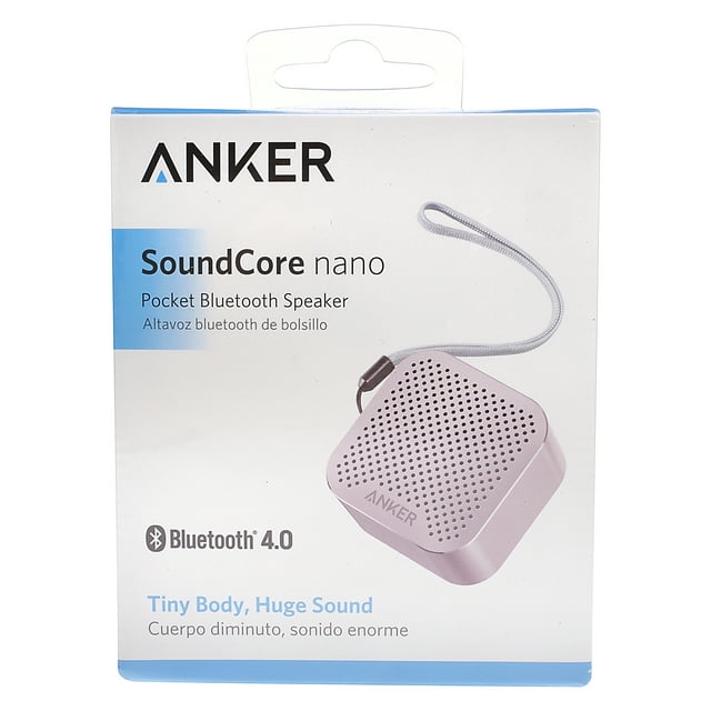 Anker Pink SoundCore Nano Pocket Bluetooth Speaker