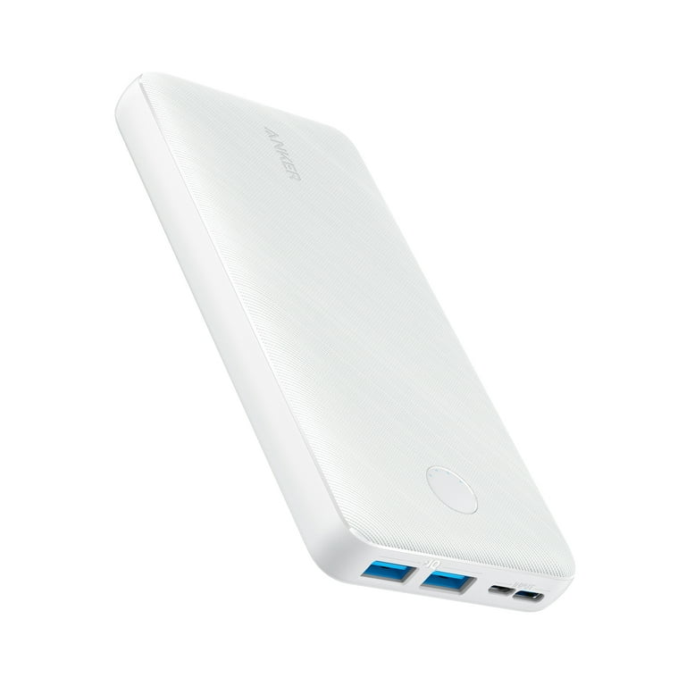 Pack Bank Power Battery 2-Port |PowerCore 20K|White Charger Essential Anker 20000mAh Portable