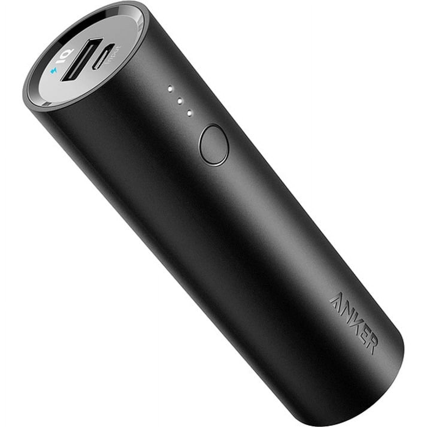 Anker Portable Charger PowerCore 5000mAh External Battery Power Bank for  iPhone,Ultra-Compact,Black