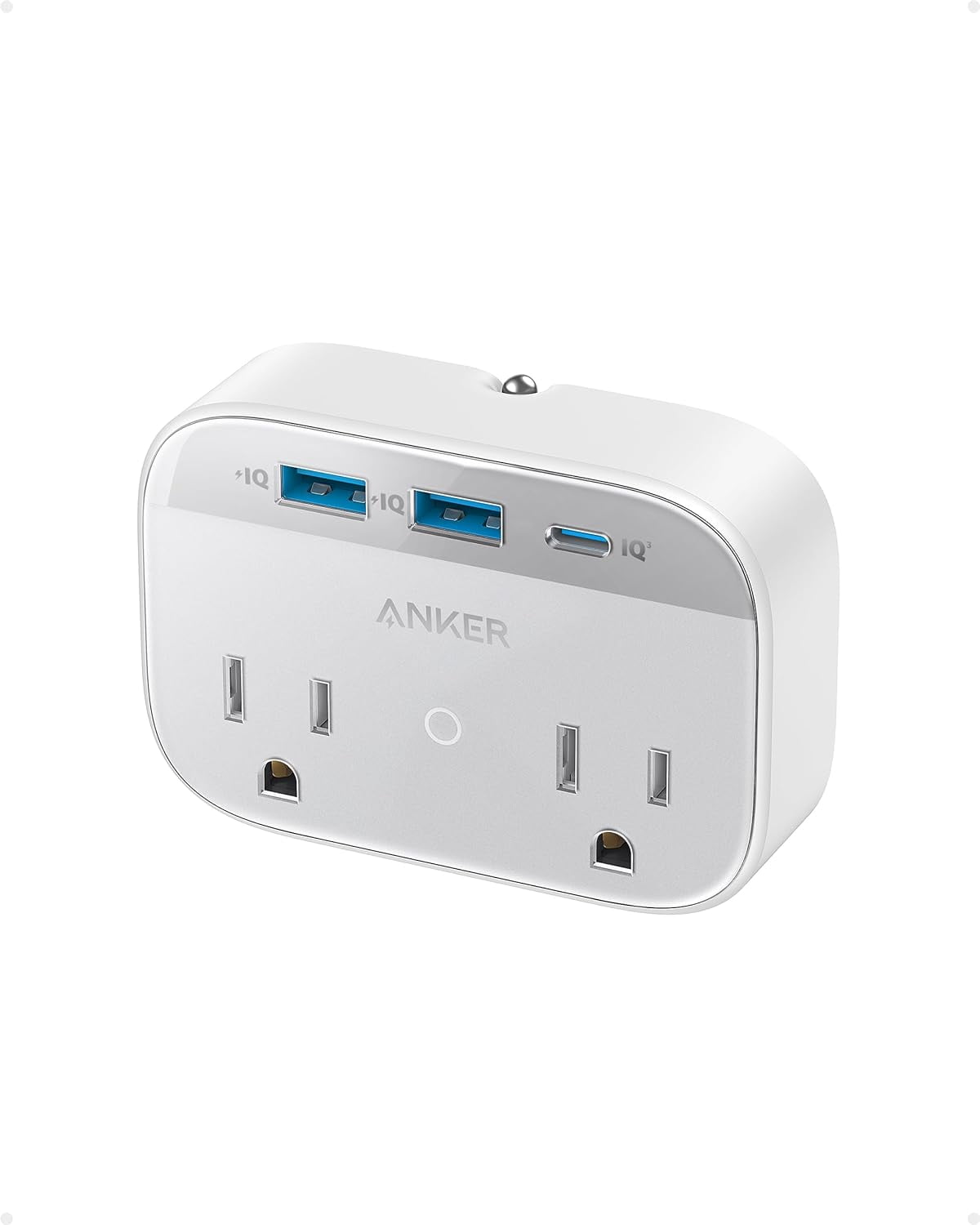 Anker Portable Outlet Extender with Foldable Plug, 5 MultiPlug Outlet