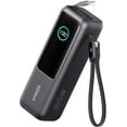 thumbnail image 1 of Anker Laptop Power Bank, 25,000mAh Portable Charger with Triple 100W USB-C Ports, Built-in Retractable Cables, Flight-Approved for Travel, Compatible for iPhone 17/16 Series,Macbook,Samsung, and More, 1 of 7