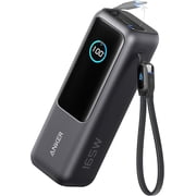 Anker Laptop Power Bank, 25,000mAh Portable Charger with Triple 100W USB-C Ports, Built-in Retractable Cables, Flight-Ap