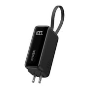 Anker Power Bank, 30W, 5,000mAh, fusion, built-in usb-c cable