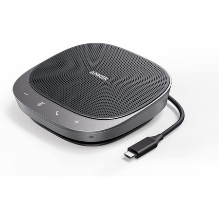 Anker PowerConf S360 USB Speakerphone, Smart Voice Enhancement, 360° Voice Coverage, Superior Sound, Speakerphone for Computer, Conference Microphone