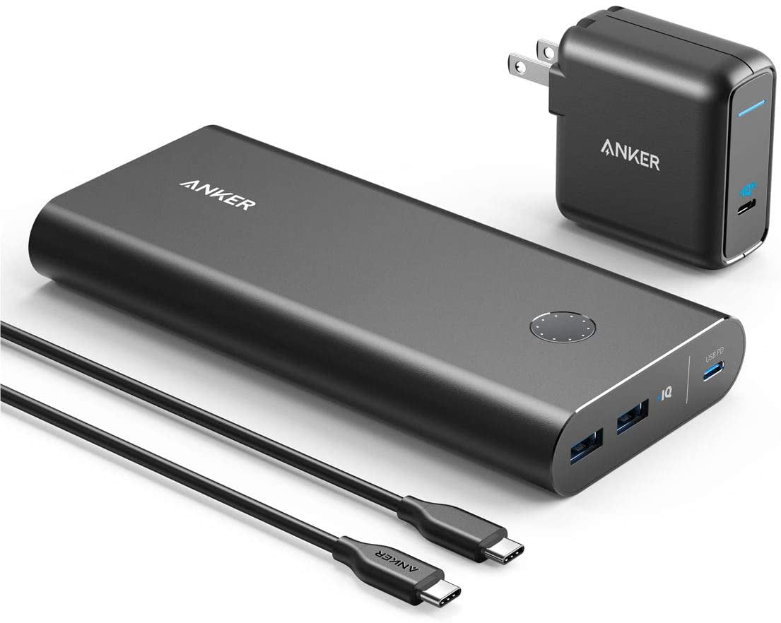 Anker PowerCore+ 26800mAh PD 45W with 60W PD Charger, Power Delivery  Portable Charger Bundle for USB C MacBook Air/Pro/Dell XPS, iPad Pro,  iPhone
