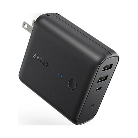 Anker - PowerCore Fusion 5,000 mAh Portable Charger for Most USB-Enabled Devices - Black